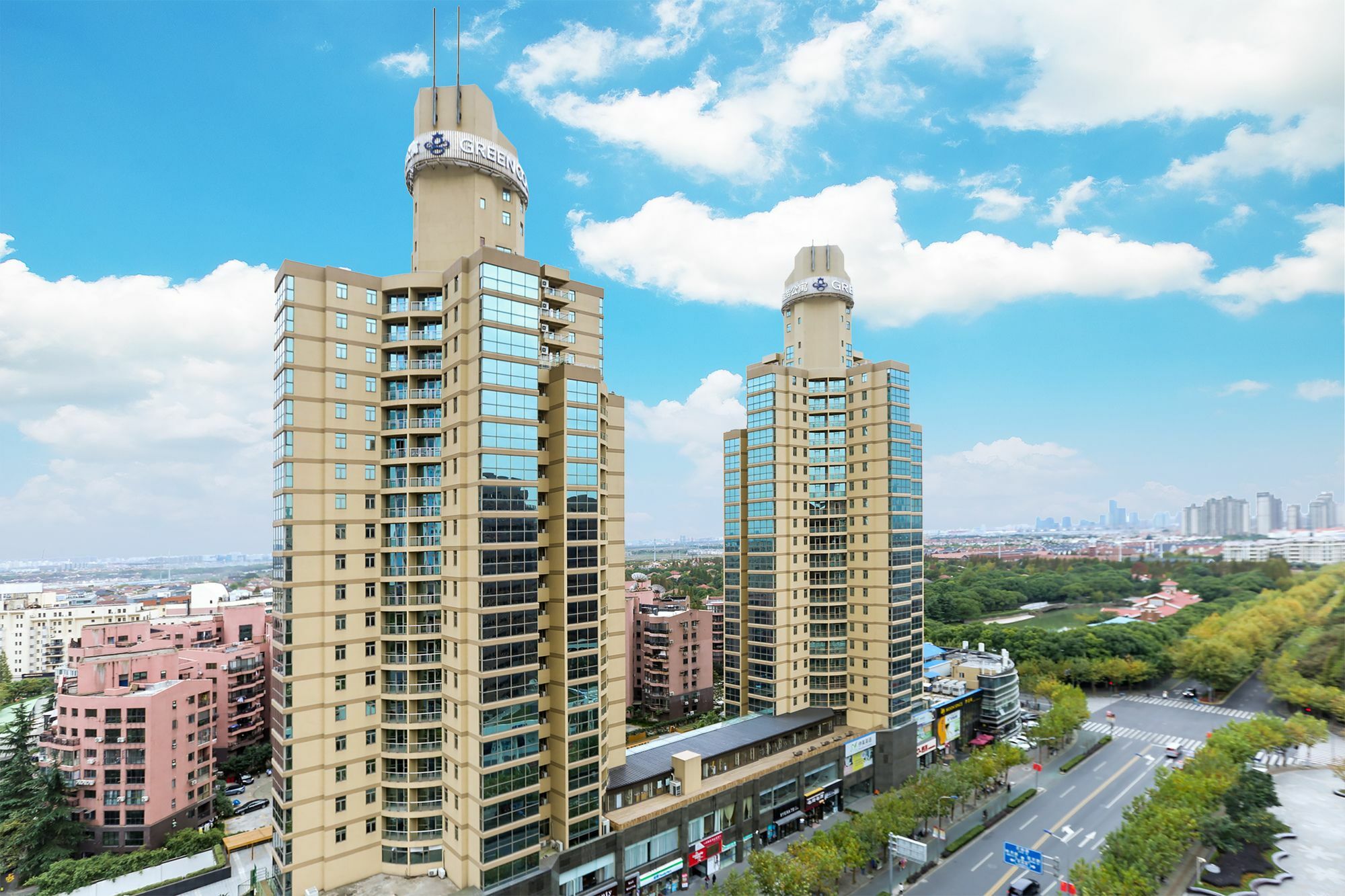 Green Court Residence Jinqiao Diamond Shanghai Extérieur photo